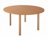 Mese kör asztal fa vázzal - átmérő: 120 cm