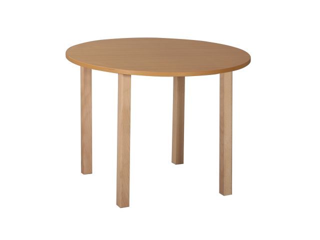 Mese kör asztal fa vázzal - átmérő: 80 cm