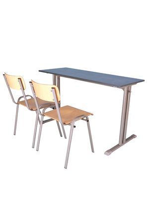 ATLASZ 2 személyes tanulóasztal - laminált asztallappal
