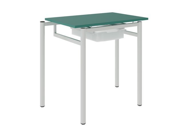 Flex Justy 1 személyes tanulóasztal, állítható magasságú, 1 fiókos - laminált lappal