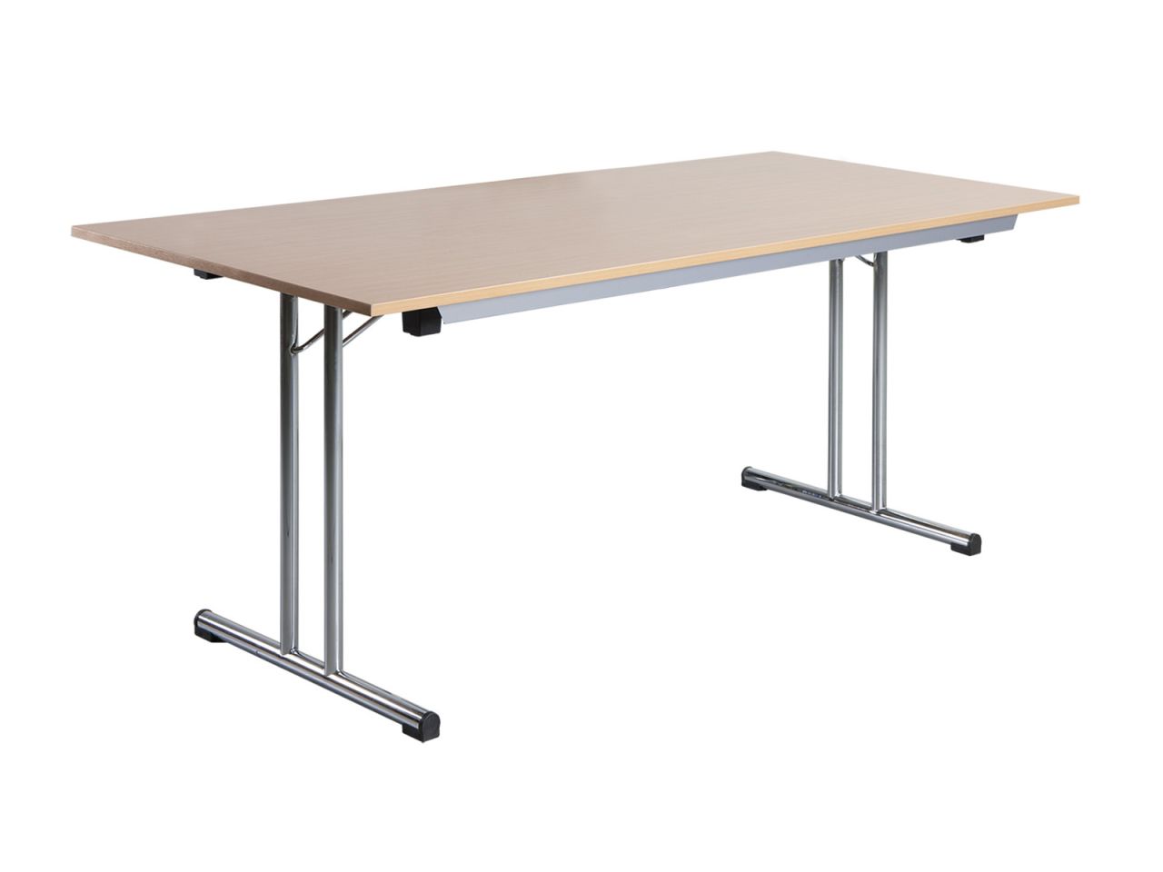 ZEUSZ 01 bankett asztal Összecsukható, krómozott lábú bankett asztal, bútorlap asztallappal.